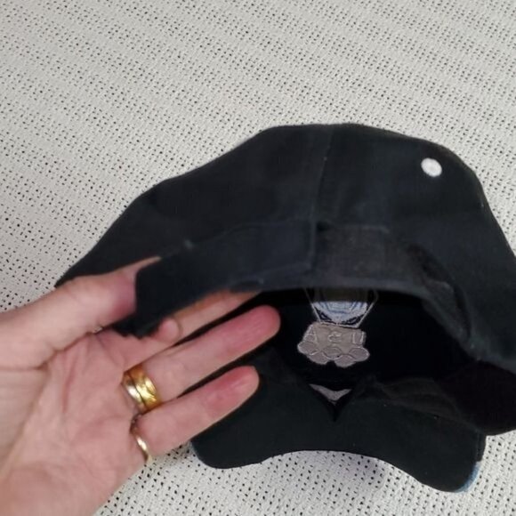 LAST CHANCE Corp Logo Embroidered U.S.A. Olympics Expandable Blue BaseBall Cap - Picture 3 of 5